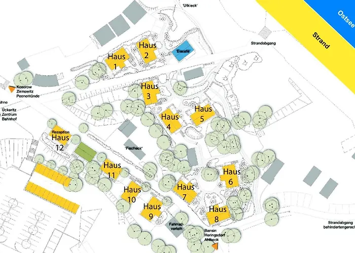 Dünenhäuser Unserusedomde Ca40qm Mit Parkplatz Direkt Am 9i1